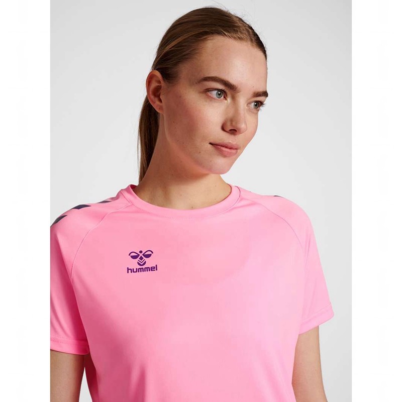 Dámské Tričko Hummel Core Xk Core Poly S/S Růžové | 579805-373