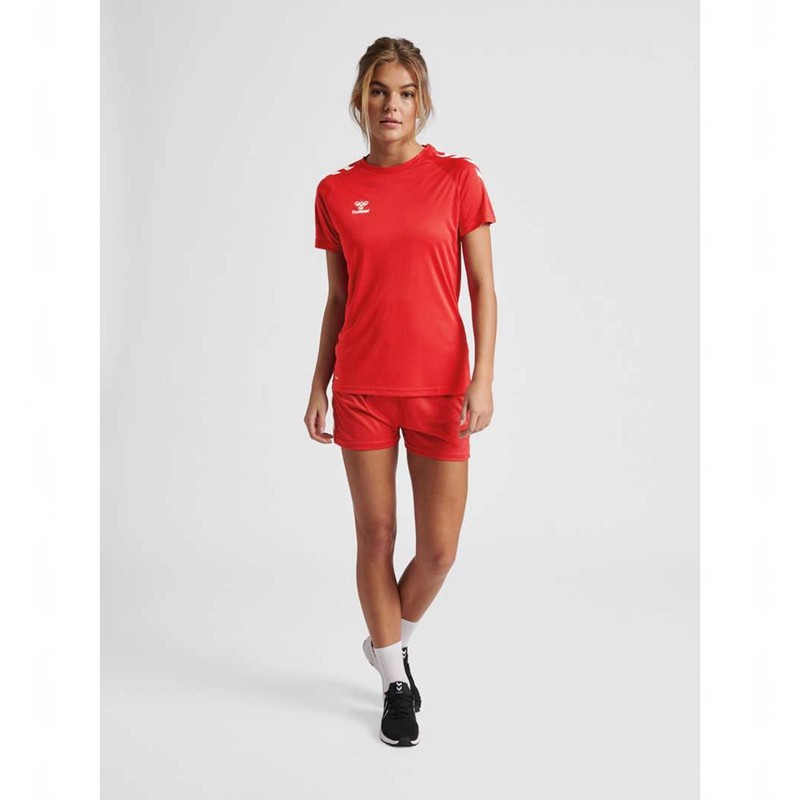 Dámské Tričko Hummel Core Xk Core Poly S/S Červené | 749699-098
