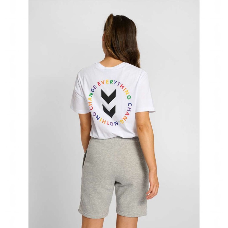 Dámské Tričko Hummel Everything Nothing Bílé | 368489-065