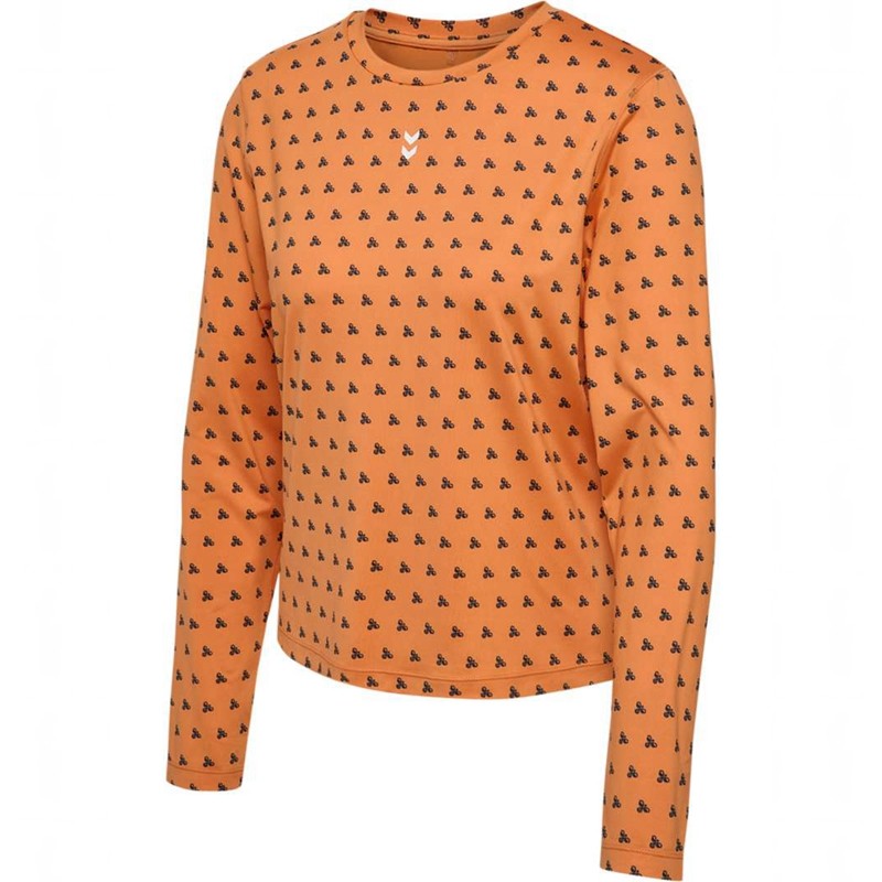 Dámské Tričko Hummel Fast W L/S Oranžové | 358965-842