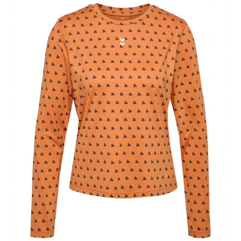 Dámské Tričko Hummel Fast W L/S Oranžové | 358965-842