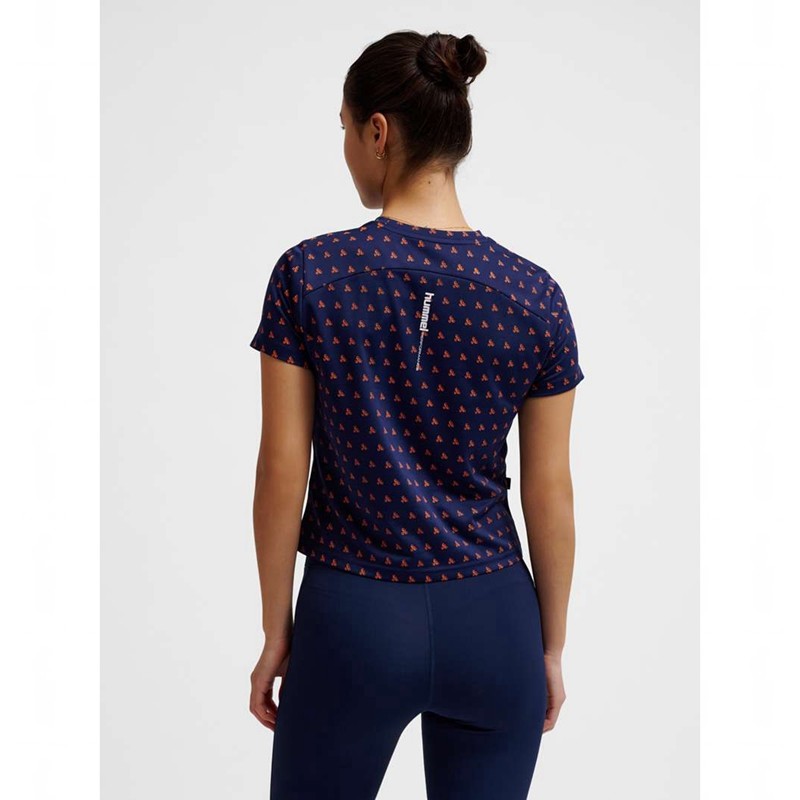 Dámské Tričko Hummel Fast Workout W S/S Tmavě Blankyt | 479054-555