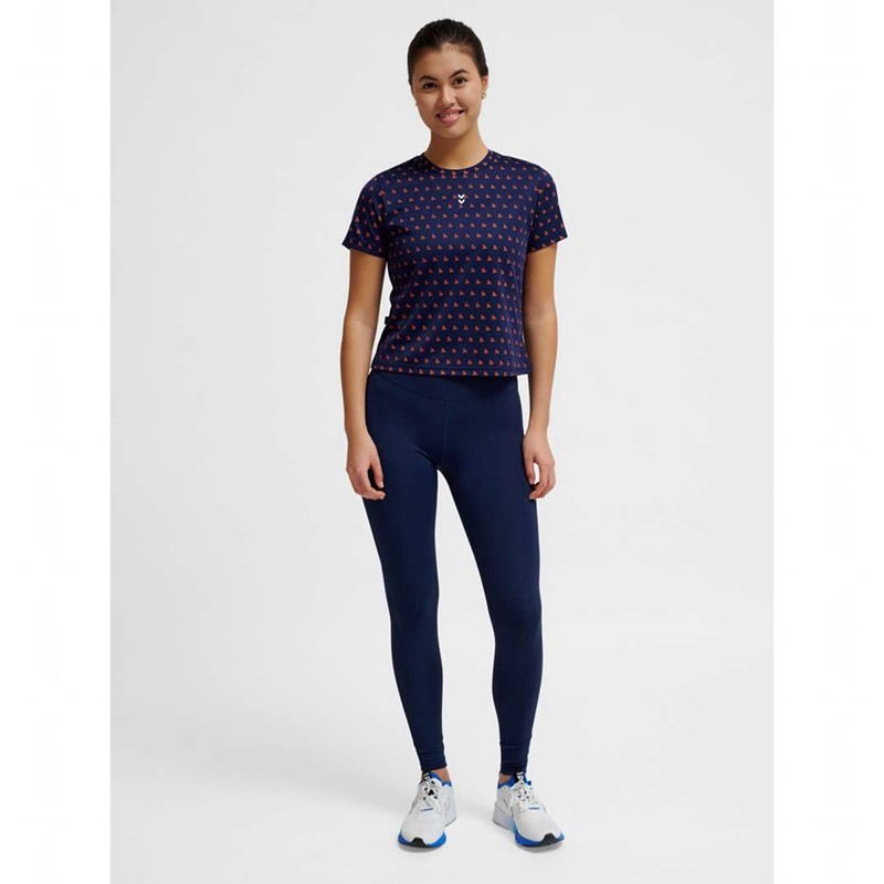 Dámské Tričko Hummel Fast Workout W S/S Tmavě Blankyt | 479054-555