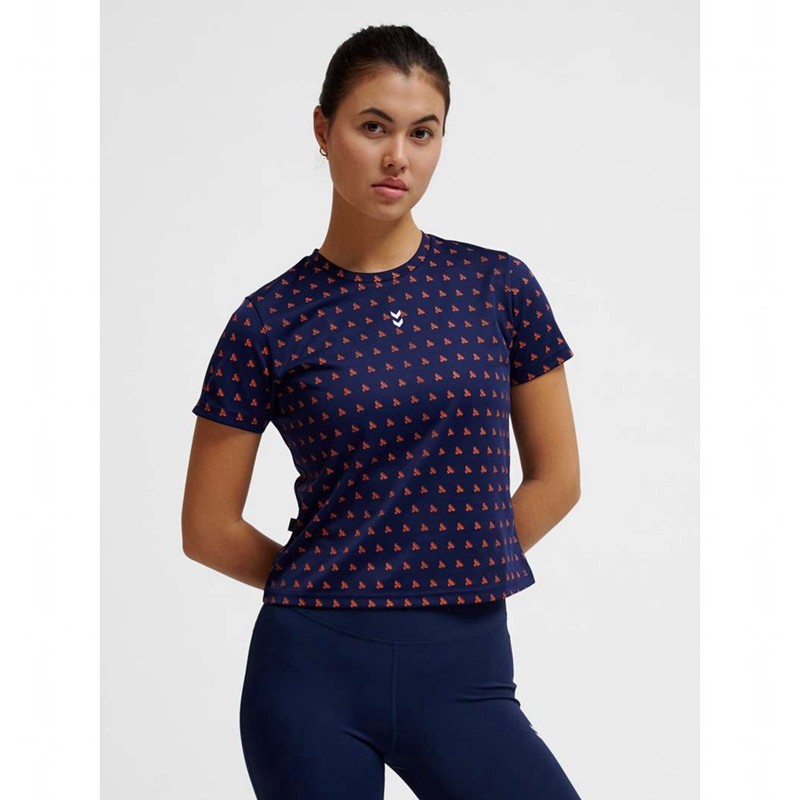 Dámské Tričko Hummel Fast Workout W S/S Tmavě Blankyt | 479054-555