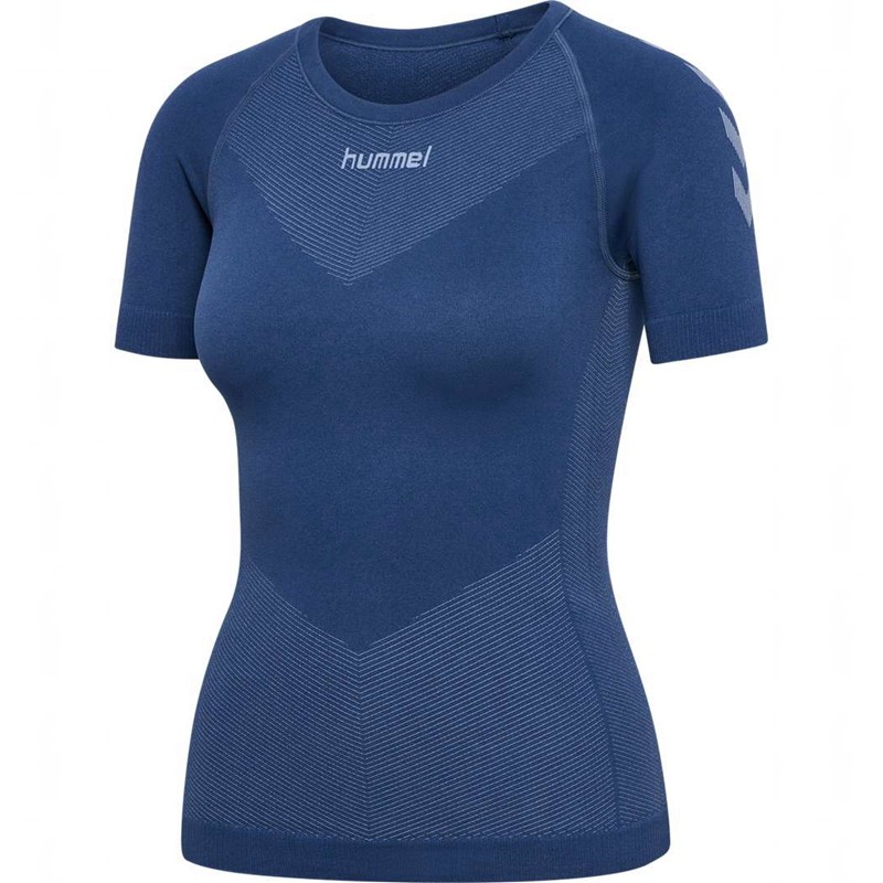 Dámské Tričko Hummel First Seamless Jersey S/S W bljue | 132574-066