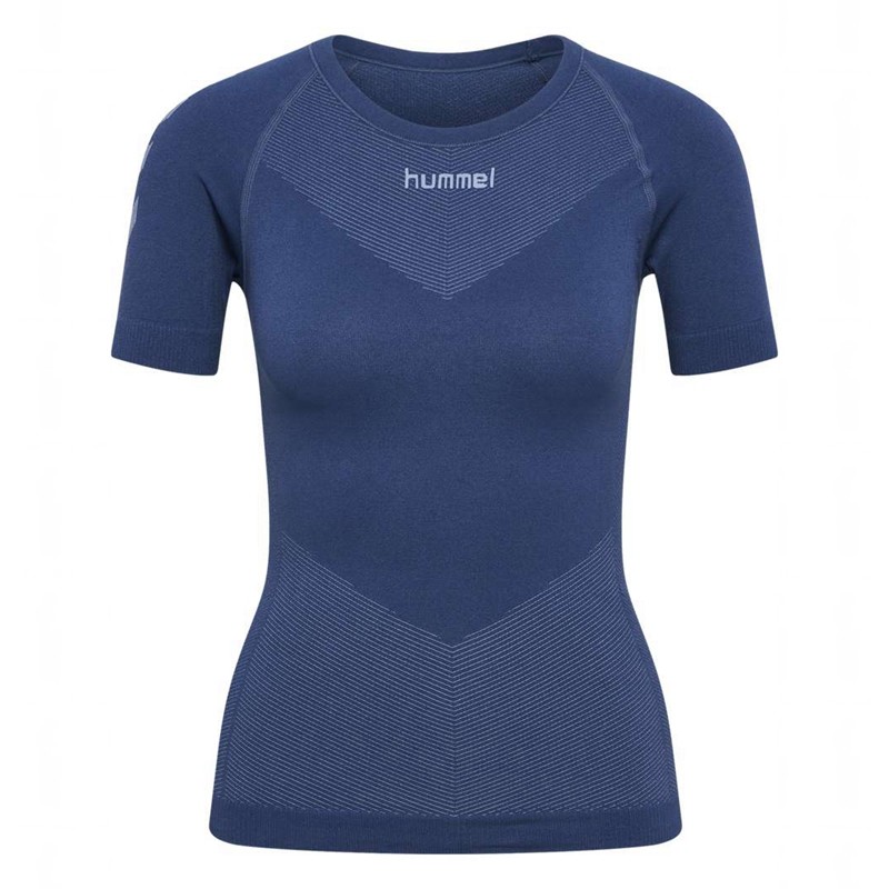 Dámské Tričko Hummel First Seamless Jersey S/S W bljue | 132574-066