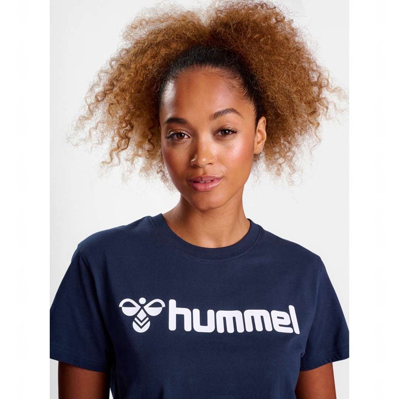 Dámské Tričko Hummel Go 2.0 Logo S/S Tmavě Blankyt | 228877-887