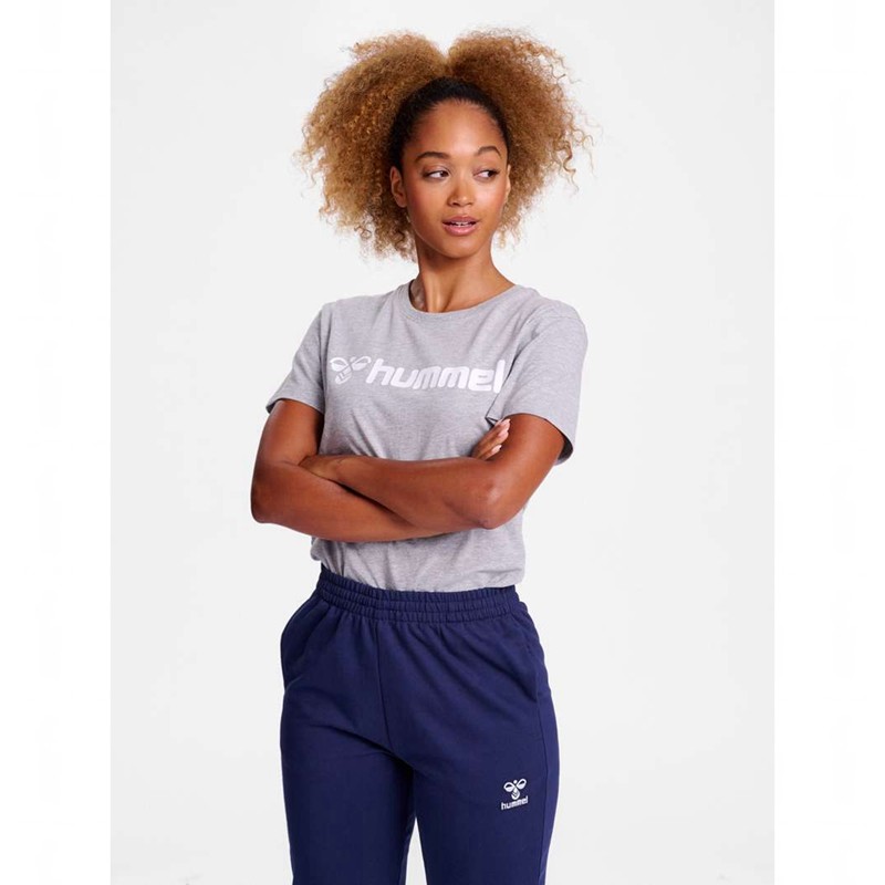 Dámské Tričko Hummel Go 2.0 Logo S/S Šedé | 965403-849