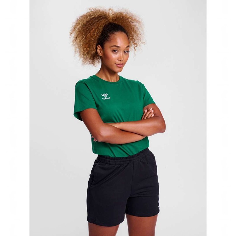 Dámské Tričko Hummel Go 2.0 S/S Zelene | 944951-547