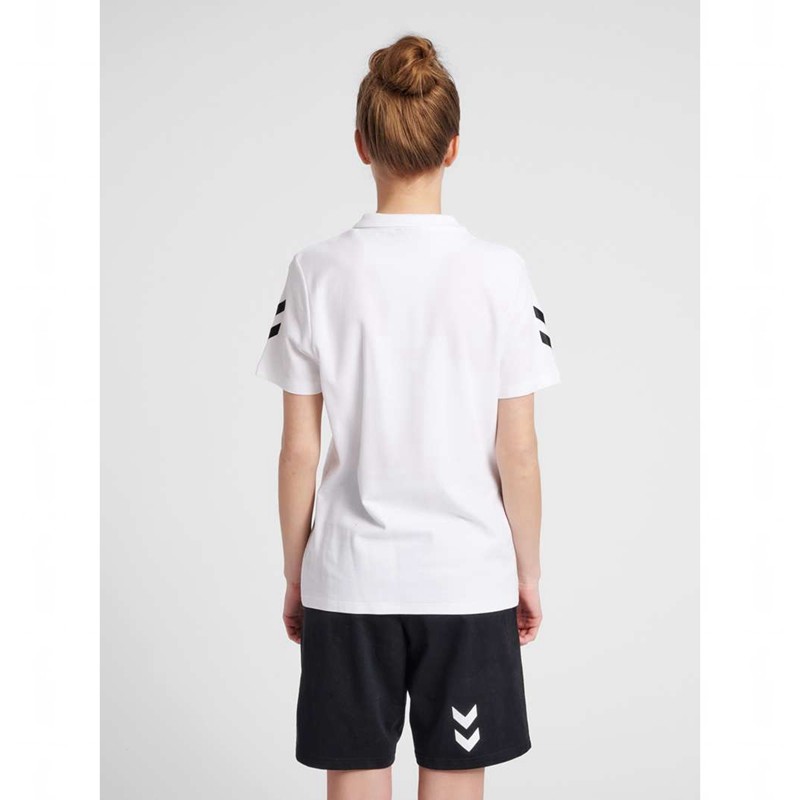 Dámské Tričko Hummel Go Cotton Polo Bílé | 302470-943