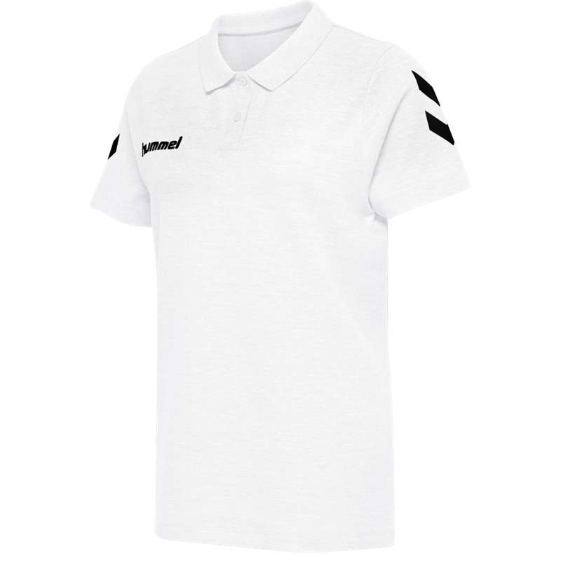 Dámské Tričko Hummel Go Cotton Polo Bílé | 302470-943