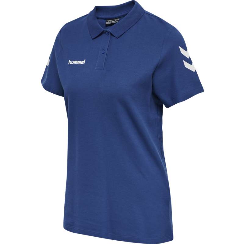 Dámské Tričko Hummel Go Cotton Polo Blankyt | 954744-326