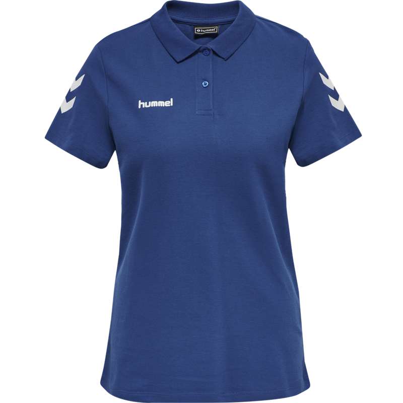 Dámské Tričko Hummel Go Cotton Polo Blankyt | 954744-326