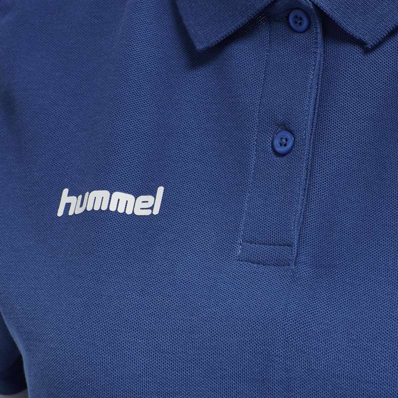 Dámské Tričko Hummel Go Cotton Polo Blankyt | 954744-326