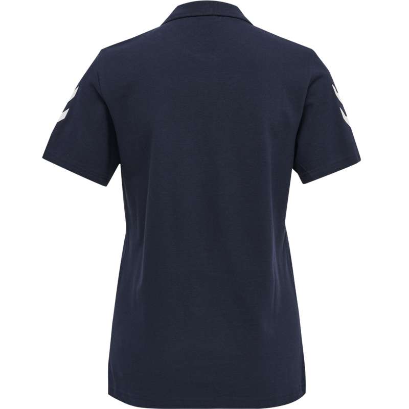 Dámské Tričko Hummel Go Cotton Polo Tmavě Blankyt | 388877-212