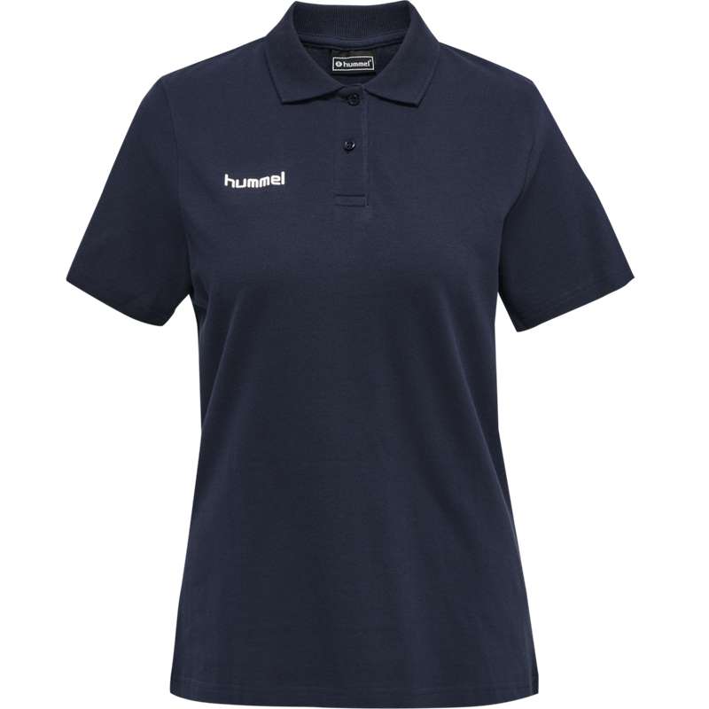 Dámské Tričko Hummel Go Cotton Polo Tmavě Blankyt | 388877-212