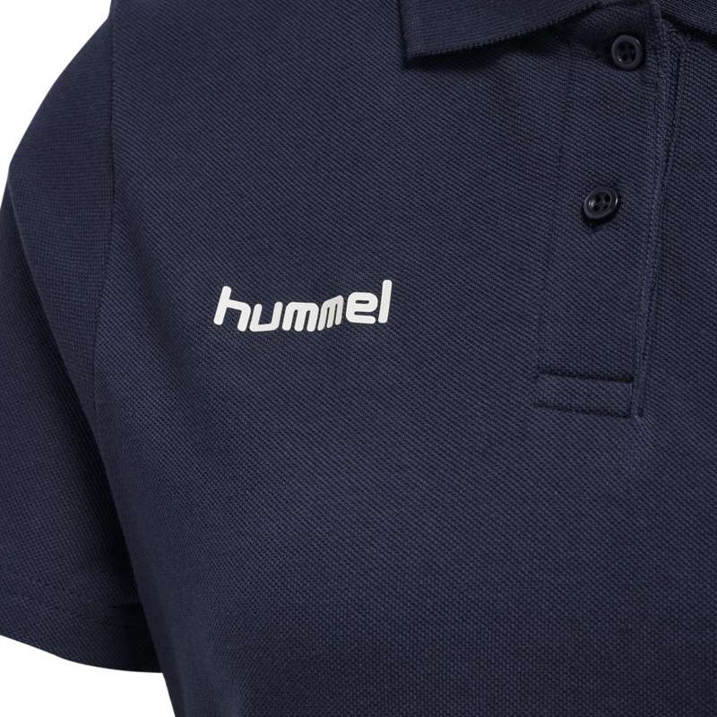 Dámské Tričko Hummel Go Cotton Polo Tmavě Blankyt | 388877-212