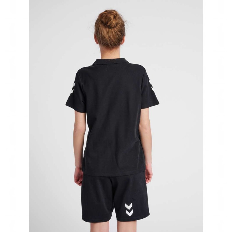 Dámské Tričko Hummel Go Cotton Polo Černé | 703226-416