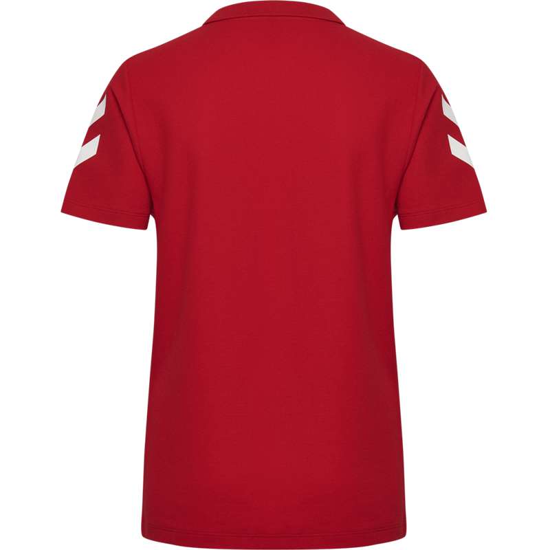 Dámské Tričko Hummel Go Cotton Polo Červené | 261082-542