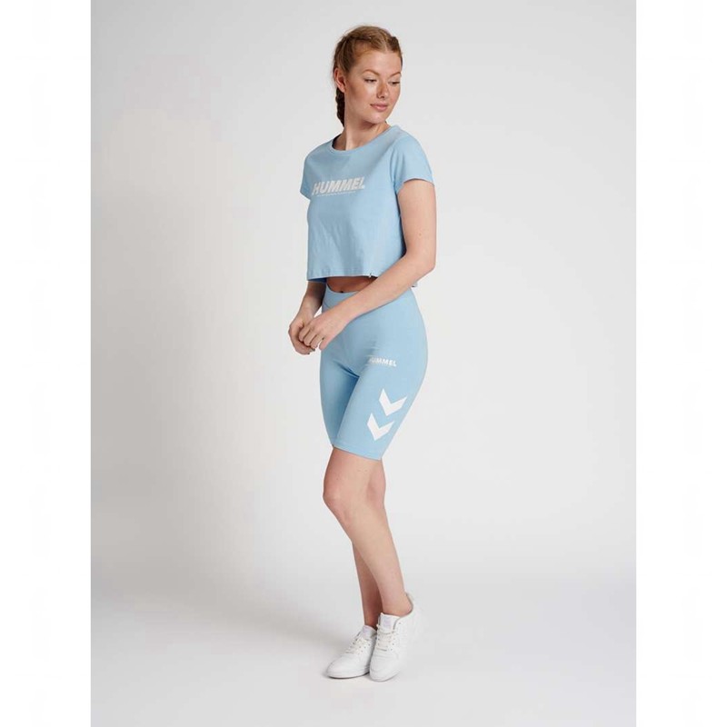 Dámské Tričko Hummel Legacy Cropped Blankyt | 318302-272