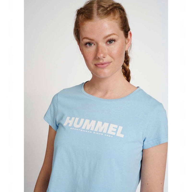 Dámské Tričko Hummel Legacy Cropped Blankyt | 318302-272