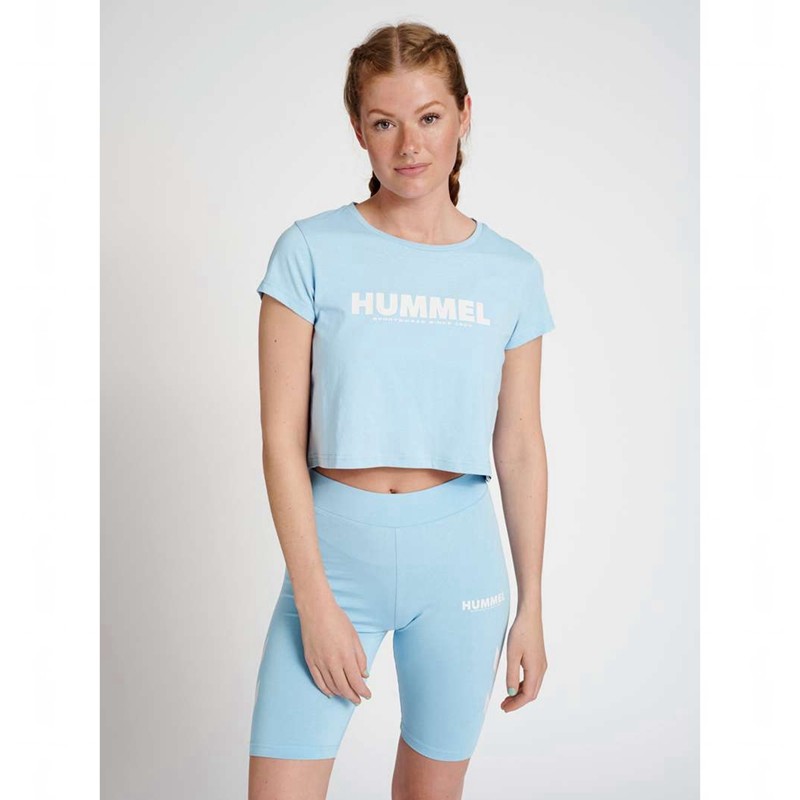 Dámské Tričko Hummel Legacy Cropped Blankyt | 318302-272