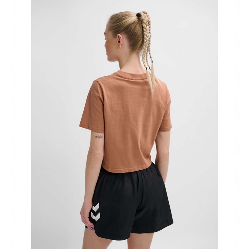 Dámské Tričko Hummel Lgc Malu Cropped Hnědé | 218217-203