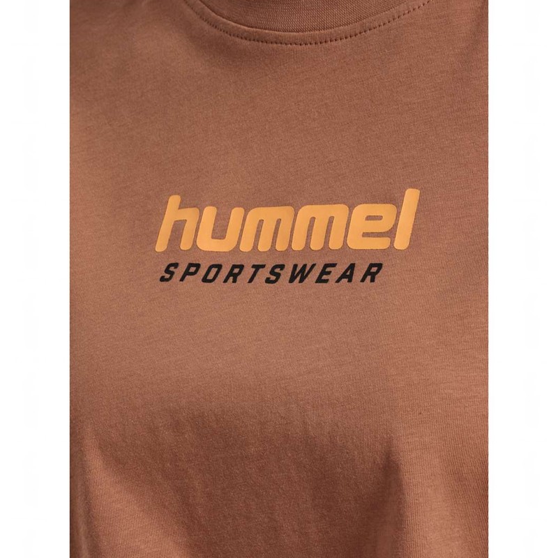 Dámské Tričko Hummel Lgc Malu Cropped Hnědé | 218217-203
