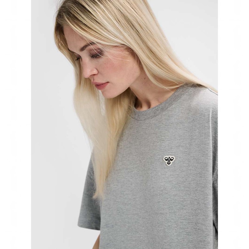 Dámské Tričko Hummel Loose Bee S/S Šedé | 721531-254