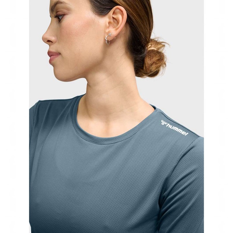 Dámské Tričko Hummel Mt Aura Mesh L/S Šedé | 298596-286