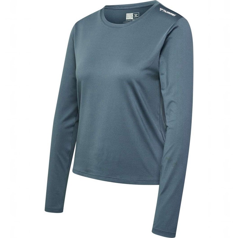 Dámské Tričko Hummel Mt Aura Mesh L/S Šedé | 298596-286