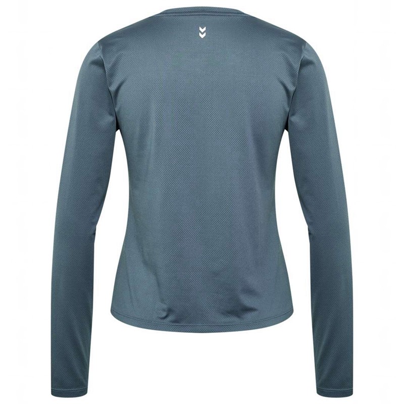 Dámské Tričko Hummel Mt Aura Mesh L/S Šedé | 298596-286