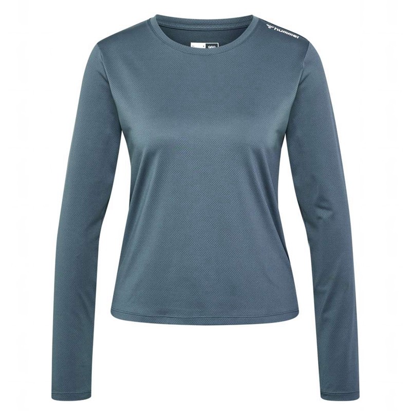 Dámské Tričko Hummel Mt Aura Mesh L/S Šedé | 298596-286