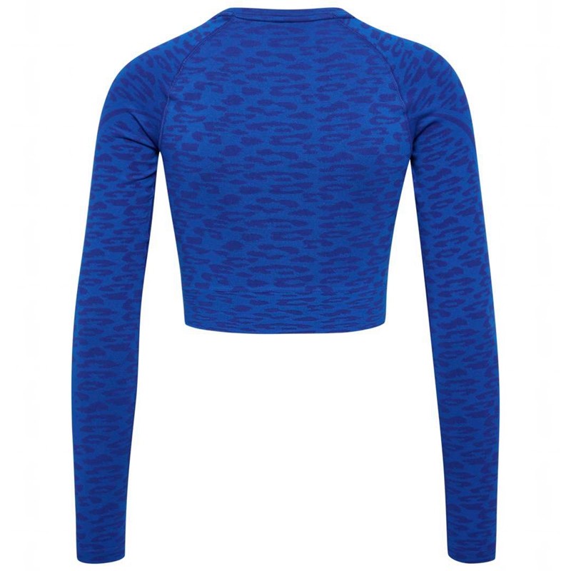 Dámské Tričko Hummel Mt Leo Seamless Crop L/S Blankyt | 063509-304