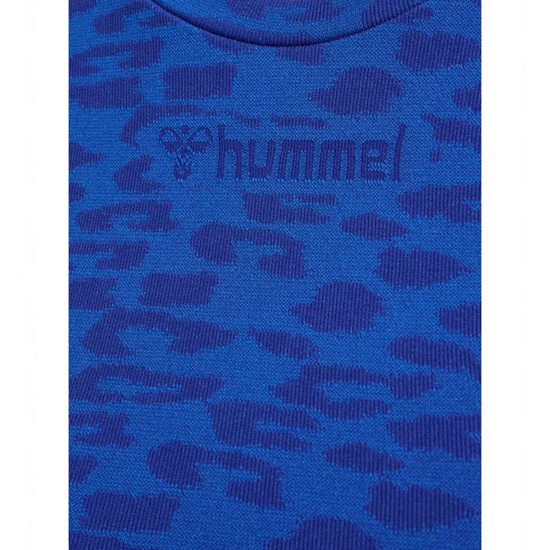 Dámské Tričko Hummel Mt Leo Seamless Crop L/S Blankyt | 063509-304