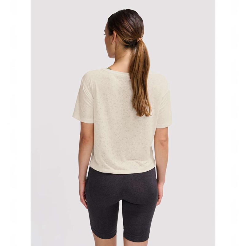 Dámské Tričko Hummel Mt Light Burnout Béžový | 812578-471