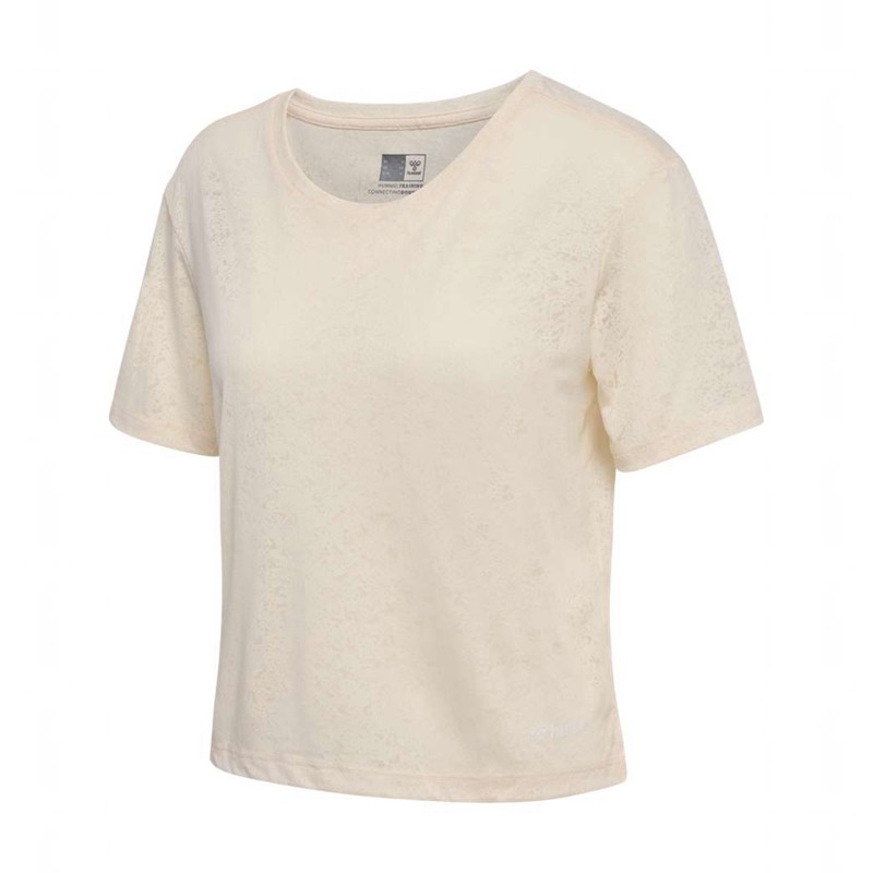 Dámské Tričko Hummel Mt Light Burnout Béžový | 812578-471