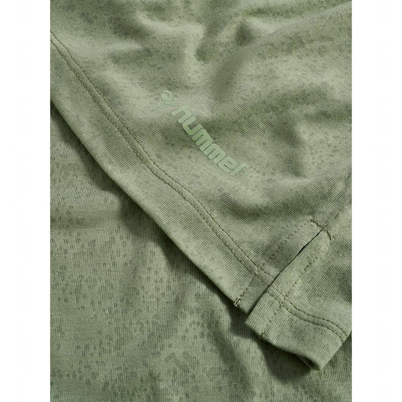 Dámské Tričko Hummel Mt Light Burnout Zelene | 256144-201