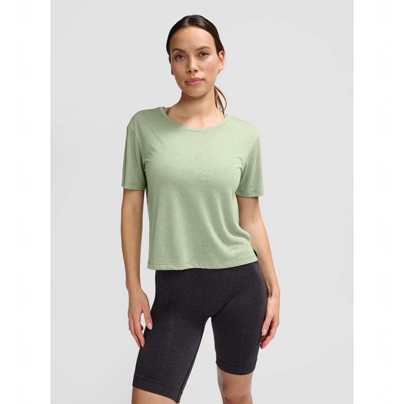 Dámské Tričko Hummel Mt Light Burnout Zelene | 256144-201