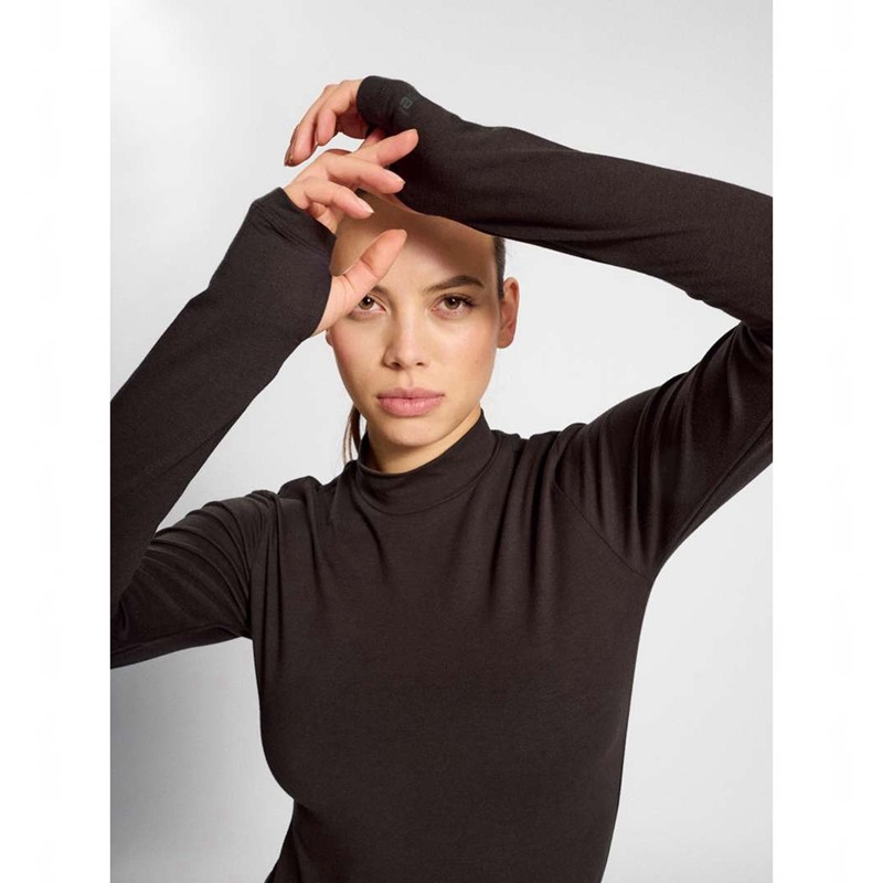 Dámské Tričko Hummel Mt Recharge L/S Čokolády | 909989-167