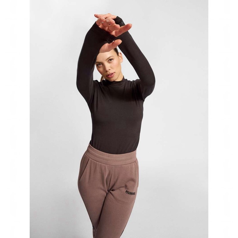 Dámské Tričko Hummel Mt Recharge L/S Čokolády | 909989-167