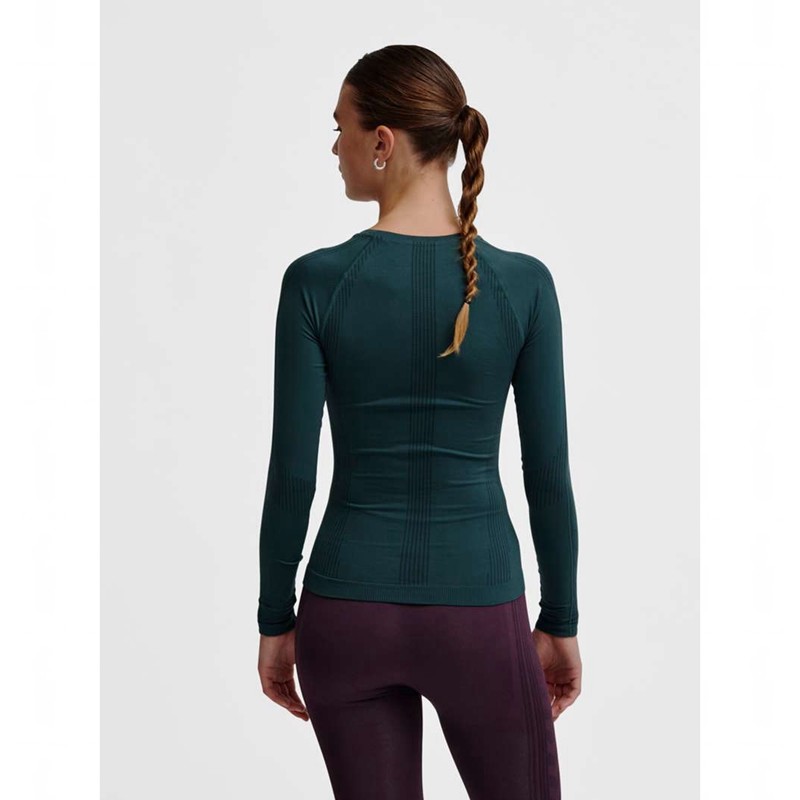 Dámské Tričko Hummel Mt Shaping Seamless L/S Zelene | 323210-250