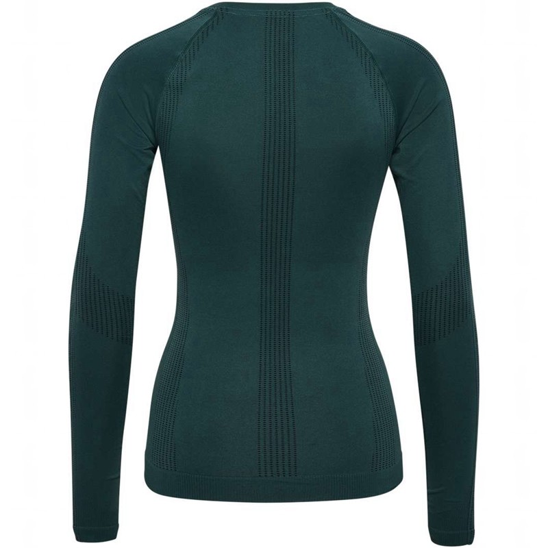 Dámské Tričko Hummel Mt Shaping Seamless L/S Zelene | 323210-250