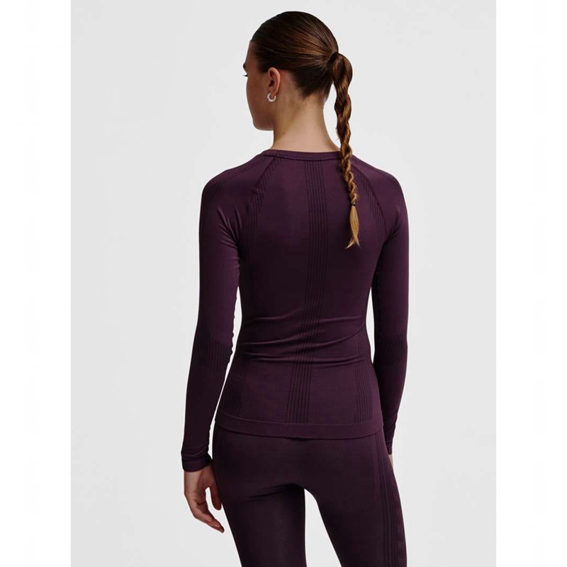 Dámské Tričko Hummel Mt Shaping Seamless L/S Fialové | 635415-044