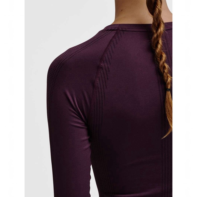 Dámské Tričko Hummel Mt Shaping Seamless L/S Fialové | 635415-044