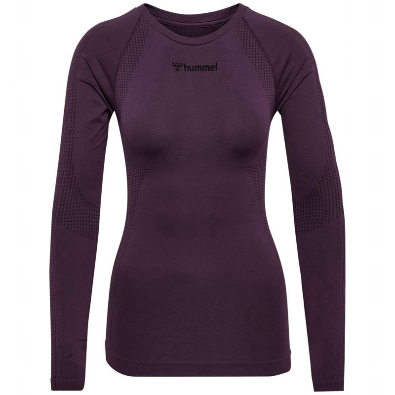 Dámské Tričko Hummel Mt Shaping Seamless L/S Fialové | 635415-044
