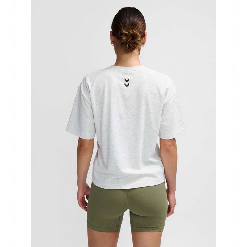 Dámské Tričko Hummel Mt Ultra Boxy Short Bílé | 121300-161