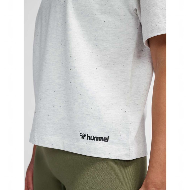Dámské Tričko Hummel Mt Ultra Boxy Short Bílé | 121300-161