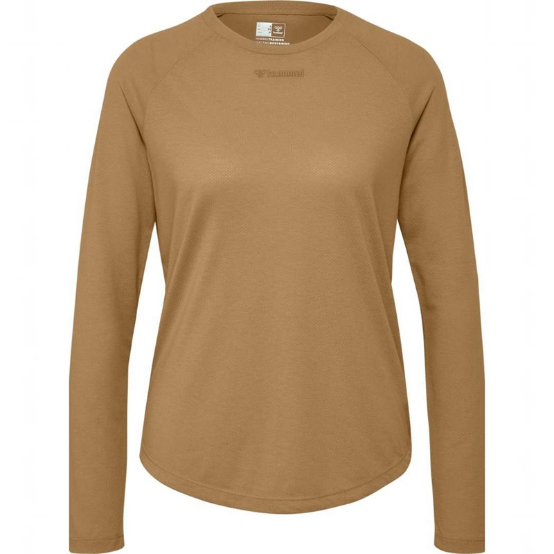 Dámské Tričko Hummel Mt Vanja L/S Hnědé | 134174-354