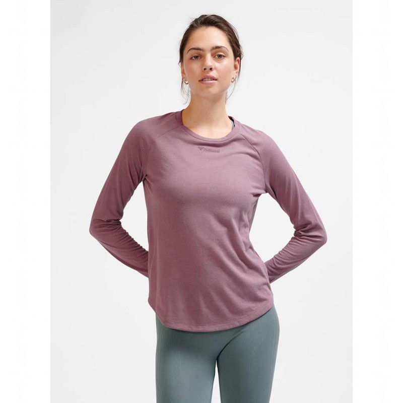 Dámské Tričko Hummel Mt Vanja L/S Růžové | 037205-791